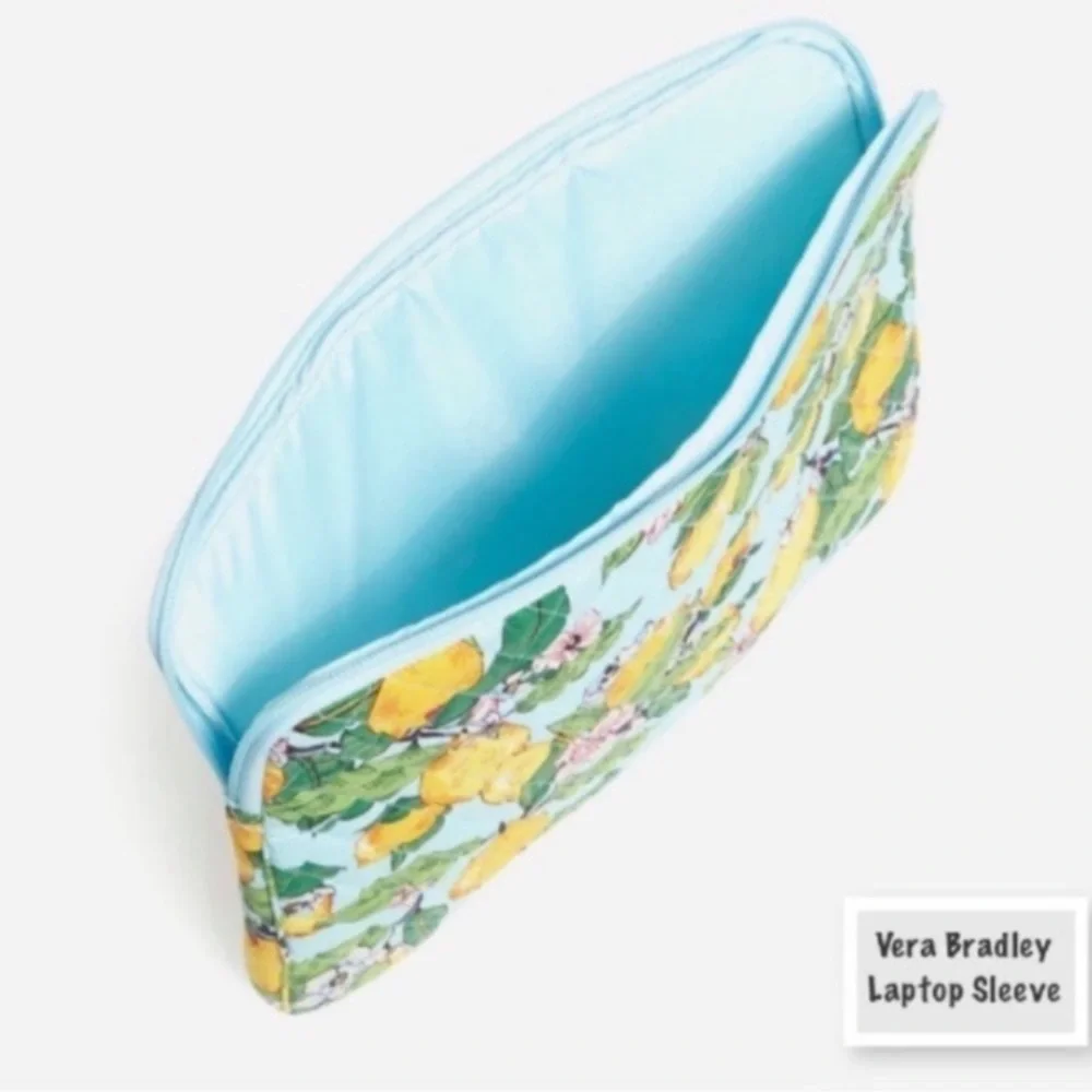 Vera Bradley Laptop Sleeve Lemon Grove Pattern